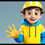 **

"A friendly cartoon character design, rounded shapes, bright cheerful colors (yellows, light blues), big expressive eyes, showcasing emotions and personality. Digital art, clean lines, family-friendly aesthetic." safe for work, appropriate content, fully clothed, professional, modest, family-friendly, perfect anatomy, natural proportions, well-formed hands, proper finger count.

**